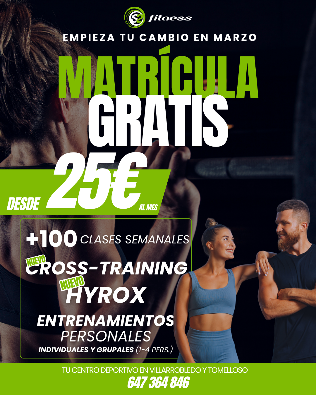 promocion_Abril Inscribete desde 25€ al mes y Matrícula Gratis